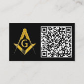 Freemason QR Code Visitekaartje (Achterkant)