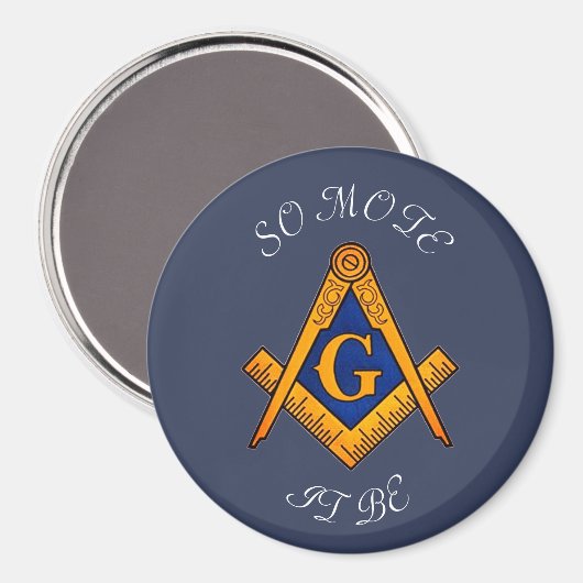 Freemason Square and Compass Charity Masonic Magneet (Voorkant / Achterkant)