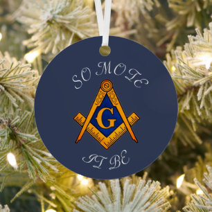 Freemason Square and Compass Charity Masonic Metalen Ornament