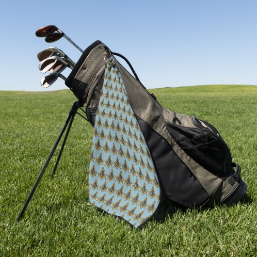Freemason Square en Compass Masonic Gift Golfer Golfhanddoek (Groen)