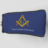 Freemason Square en Compass Masonic Gift Golfer Golfheadcover (Voorkant)