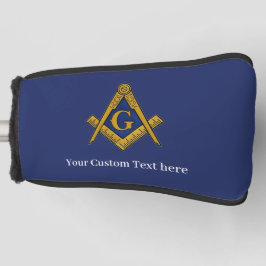 Freemason Square en Compass Masonic Gift Golfer Golfheadcover