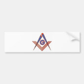 Freemason-symbool Bumpersticker (Voorkant)