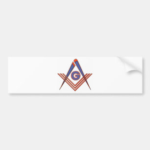 Freemason-symbool Bumpersticker