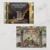 Freemason Visitekaartje (Voorkant / Achterkant)