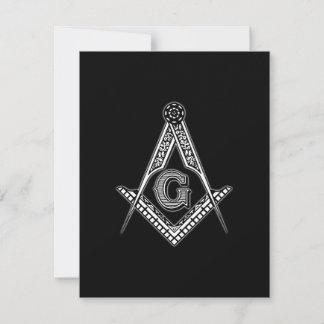 Freemason (zwart) bedankkaart