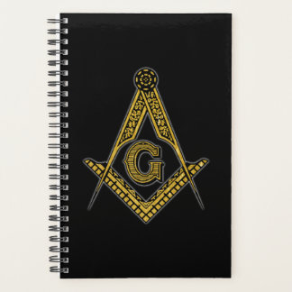 Freemason (zwart en goud) planner