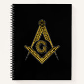 Freemason (Zwart & Goud) Notitieboek (Voorkant)