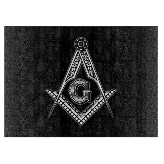 Freemason (zwart) snijplank (Voorkant)