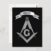 Freemasonerbord Briefkaart (Voorkant / Achterkant)