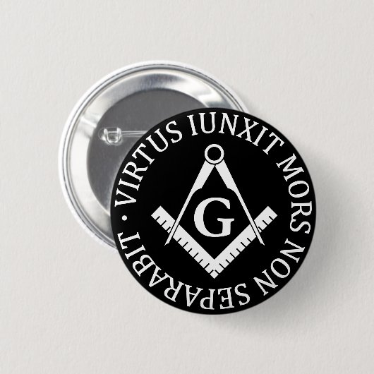 Freemasonerbord Ronde Button 5,7 Cm (Voorkant /achterkant)