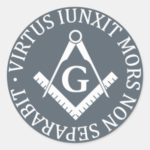 Freemasonerbord Ronde Sticker