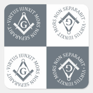 Freemasonerbord Vierkante Sticker