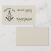 Freemasonerbord Visitekaartje (Voorkant / Achterkant)