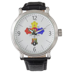 Freemasonic Rosy Cross Horloge