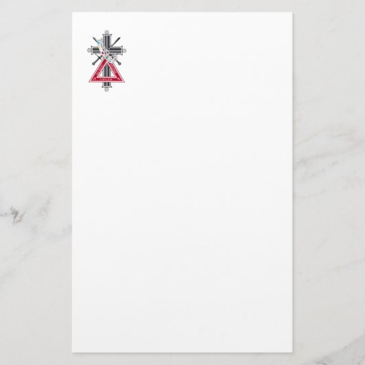 Freemasonkruis Briefpapier (Voorkant)