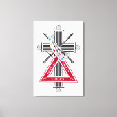 Freemasonkruis Canvas Afdruk (Voorkant)