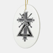 Freemasonkruis Keramisch Ornament (Links)
