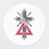 Freemasonkruis Labels (Design 2)