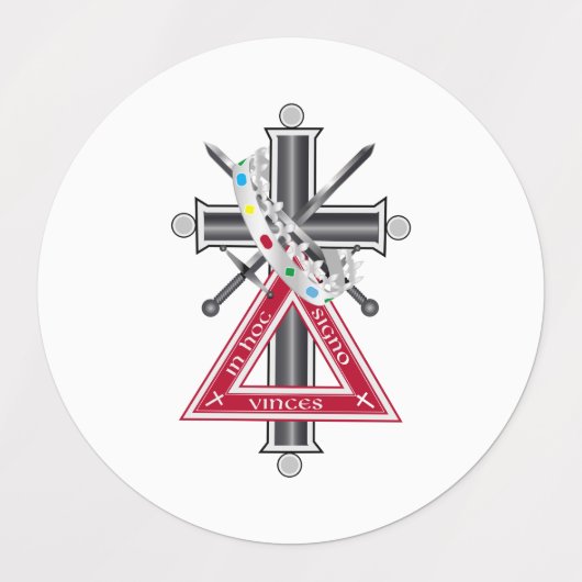 Freemasonkruis Labels (Design 2)