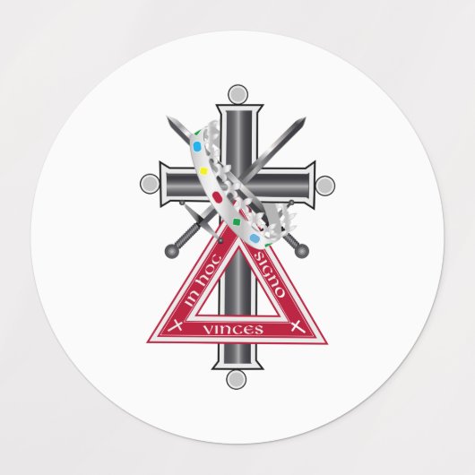 Freemasonkruis Labels (Design 1)