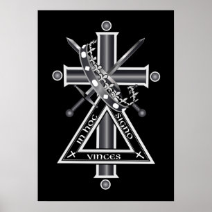 Freemasonkruis Poster