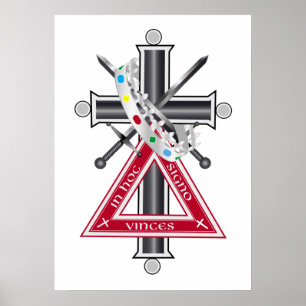 Freemasonkruis Poster