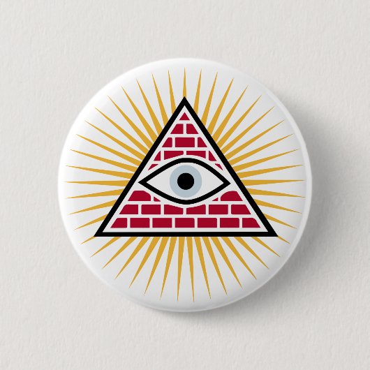 Freemasonoog Ronde Button 5,7 Cm (Voorkant)
