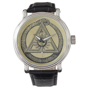 freemasonrie Alle ogen zien het symbool van het o Horloge