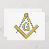 Freemasonry Briefkaart (Voorkant / Achterkant)