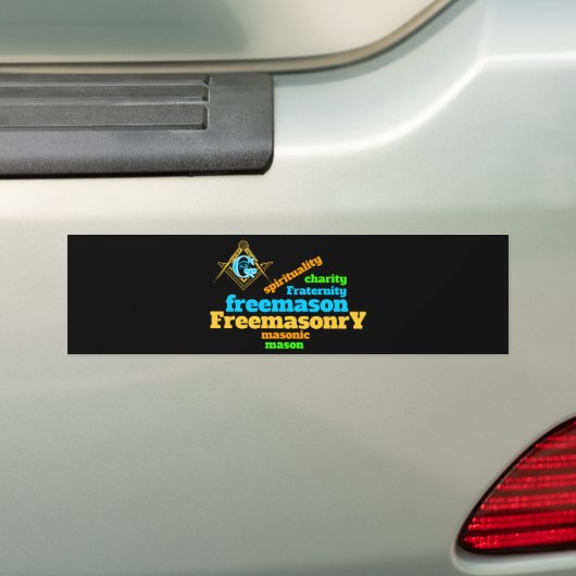 Freemasonry Bumpersticker (Op auto)