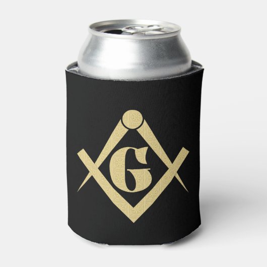 Freemasonry emblem blikjeskoeler (Blikje Voorkant)