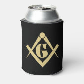 Freemasonry emblem blikjeskoeler (Blikje Achterkant)