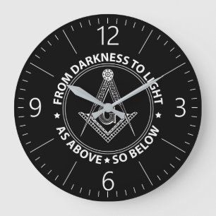 Freemasonry emblem grote klok