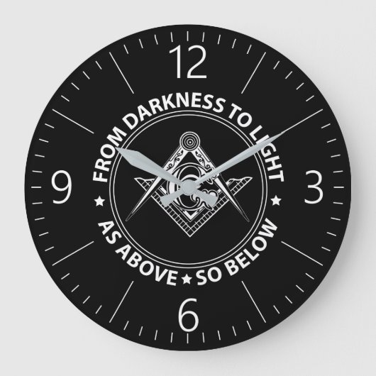 Freemasonry emblem grote klok (Voorkant)