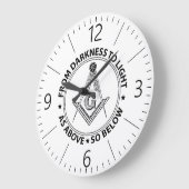 Freemasonry emblem grote klok (Hoek)