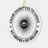 Freemasonry emblem keramisch ornament (Links)