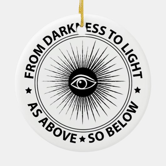 Freemasonry emblem keramisch ornament (Achterkant)