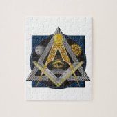 Freemasonry Emblem Legpuzzel (Verticaal)