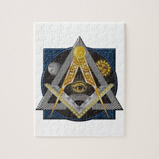Freemasonry Emblem Legpuzzel (Verticaal)