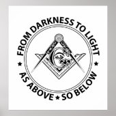 Freemasonry emblem poster (Voorkant)