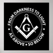 Freemasonry emblem poster (Voorkant)