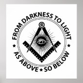 Freemasonry emblem poster (Voorkant)
