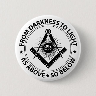 Freemasonry emblem ronde button 5,7 cm