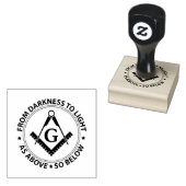Freemasonry emblem 	rubberstempel (Gestempeld)