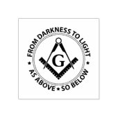 Freemasonry emblem 	rubberstempel (Afrduk)
