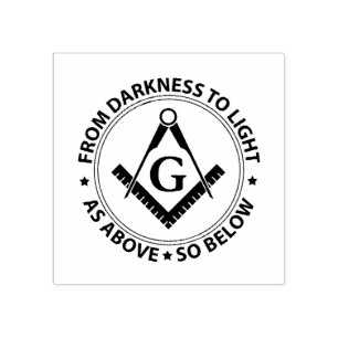 Freemasonry emblem 	rubberstempel
