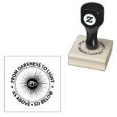 Freemasonry emblem 	rubberstempel (Gestempeld)