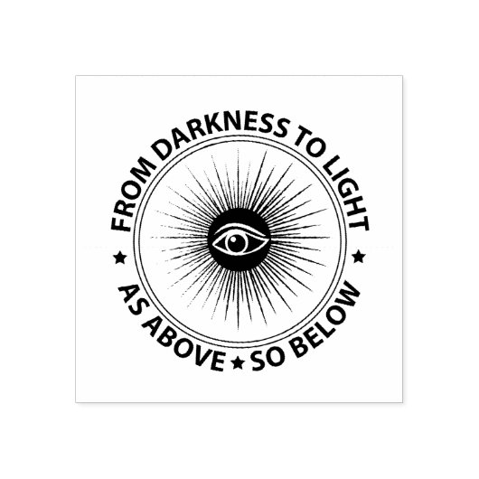 Freemasonry emblem 	rubberstempel (Afrduk)