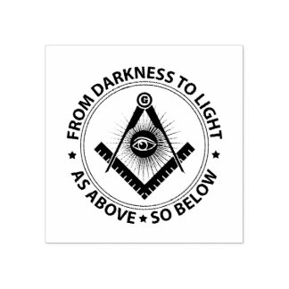 Freemasonry emblem 	rubberstempel